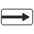 Дорожный знак 8.3.1 «Направления действия» (металл 0,8 мм, I типоразмер: 300х600 мм, С/О пленка: тип В алмазная)